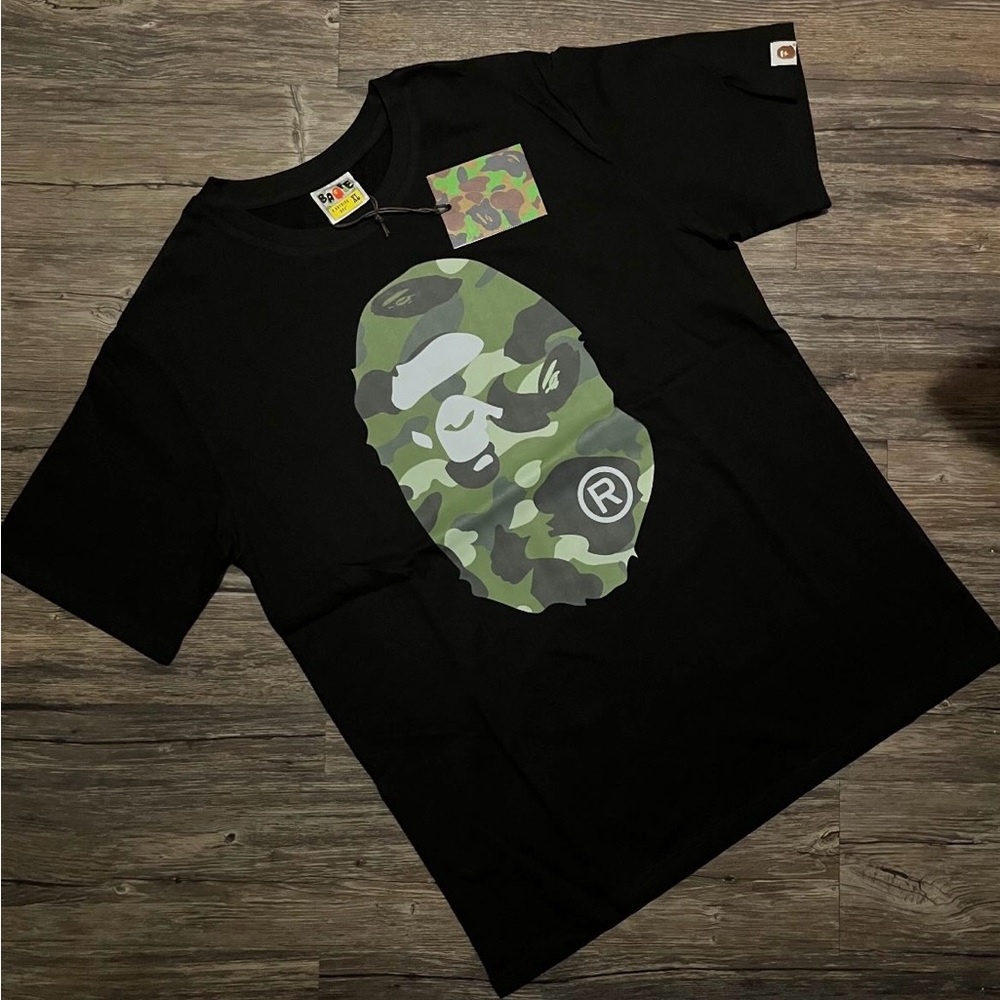 Bape Green Camo T-Shirt For Men